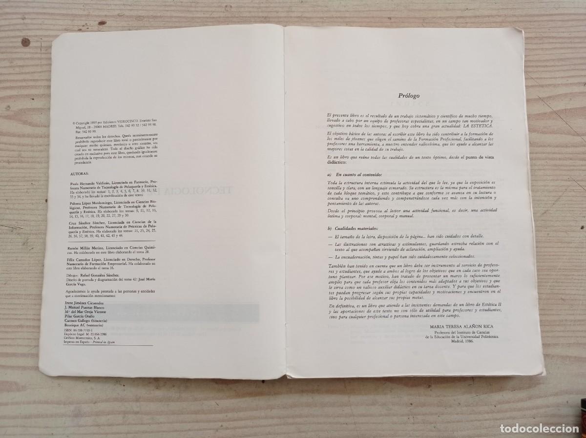 Libros de segunda mano: Tecnologia De Estetica II - 1995 - Editorial VIDEOCINCO - Foto 3