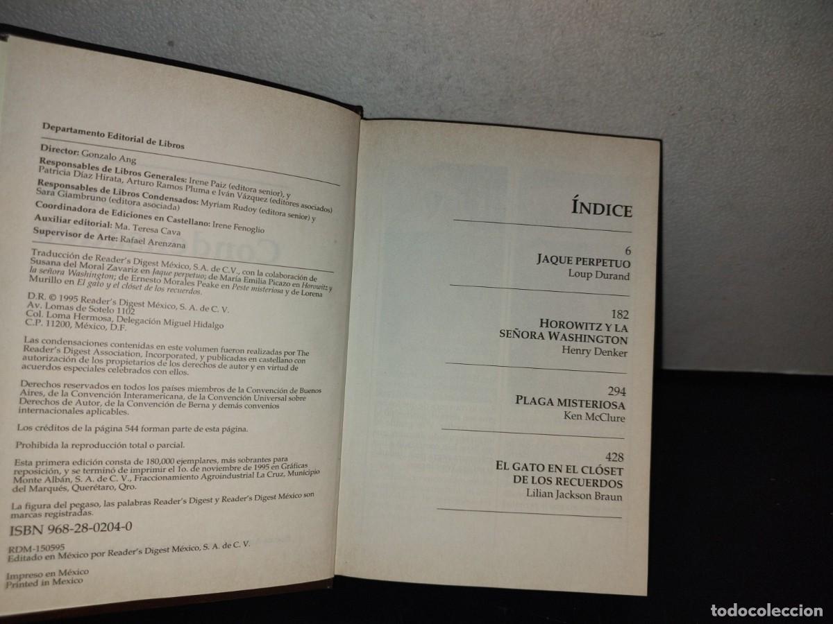 Libros de segunda mano: 144- LIBROS CONDENSADOS. READERS DIGEST - JAQUE PERPETUO - 1995 - Foto 5