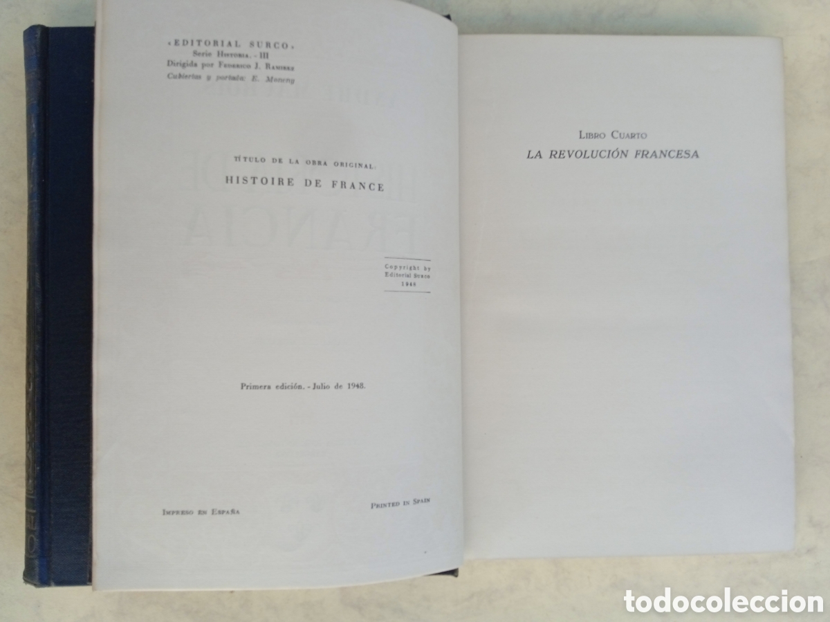 Libros de segunda mano: HISTORIA DE FRANCIA - DOS TOMOS - ED. SURCO - Foto 3