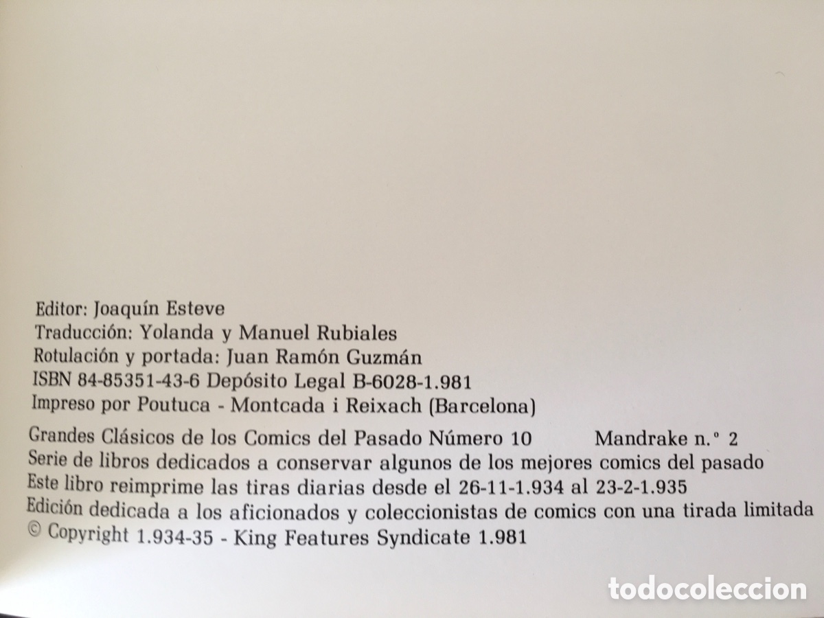 Libros de segunda mano: C&oacute;mics Mandrake Reedici&oacute;n - Foto 2