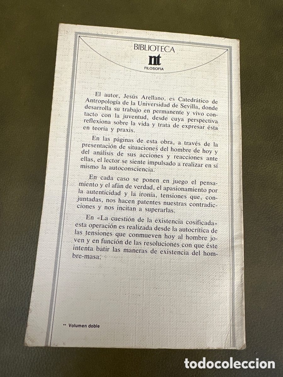 Libros de segunda mano: LA EXISTENCIA COSIFICADA - JESUS ARELLANO - Foto 9