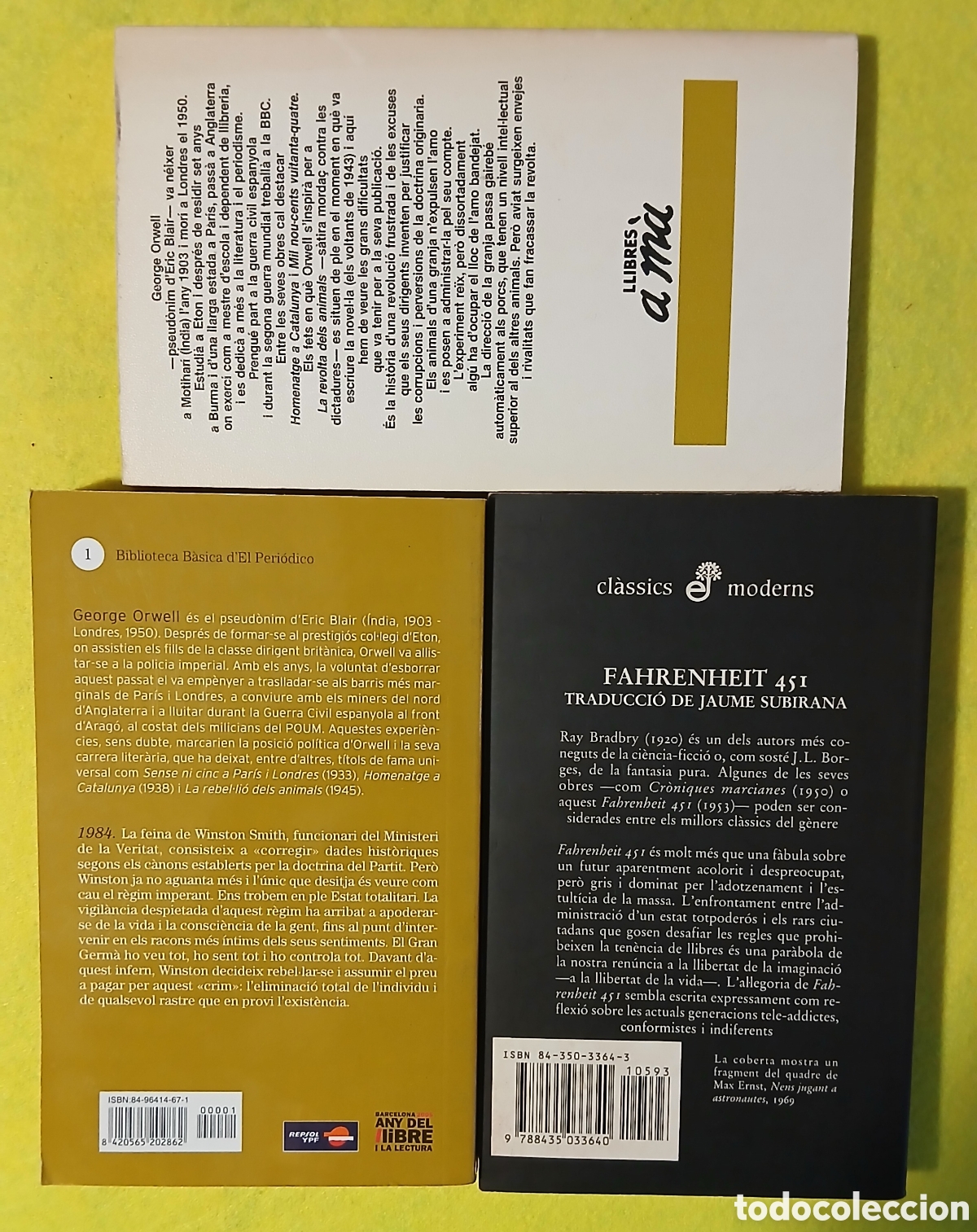 Libros de segunda mano: Llibres dist&ograve;pics, George Orwell, Ray Bradbury - Foto 2