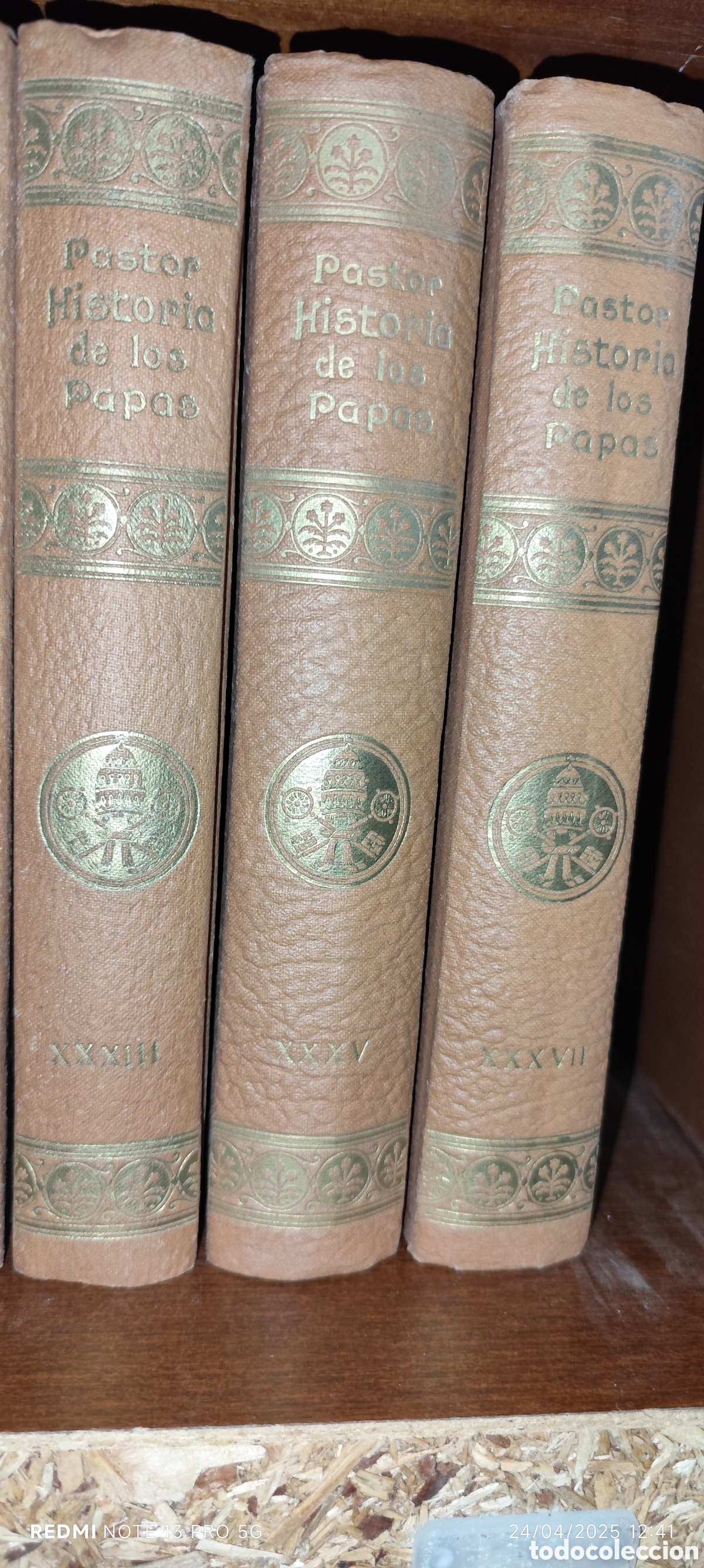 Libros de segunda mano: Historia de los Papas, Pastor. 37 tomos - Foto 4
