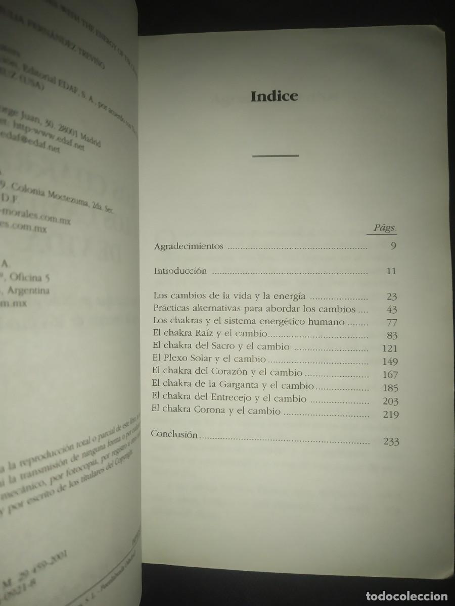 Libros de segunda mano: LOS CHAKRAS Y LOS CAMBIOS DE VIDA - AMBIKA WAUTERS. EDAF - Foto 3