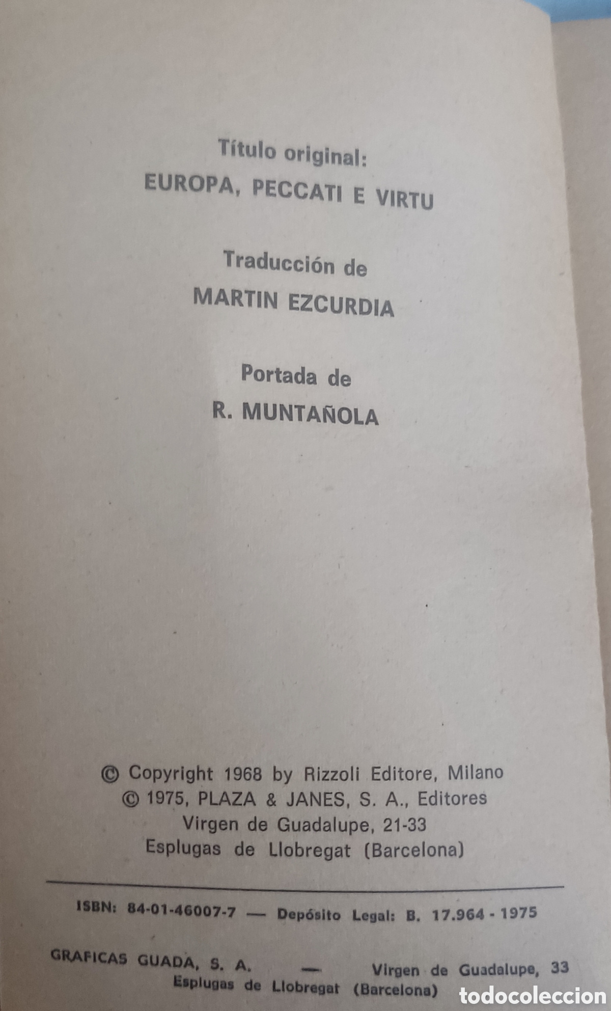 Libros de segunda mano: Europa, pecado y virtud - Foto 4