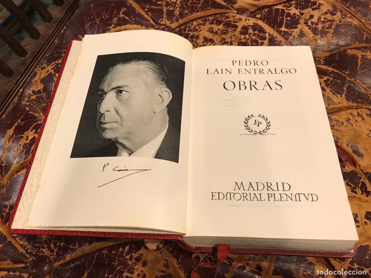 Libros de segunda mano: PEDRO LAIN ENTRALGO. OBRAS. ED. PLENITUD, 1965 - Foto 2