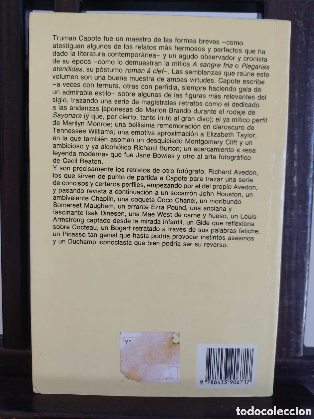 Libros de segunda mano: Retratos/ Truman Capote/ Anagrama, 1995 - Foto 2