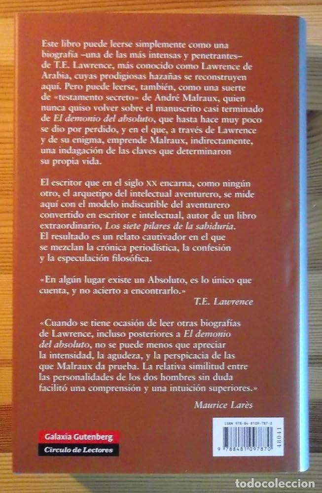 Libros de segunda mano: El demonio del absoluto. Andr&eacute; Malraux - Foto 3