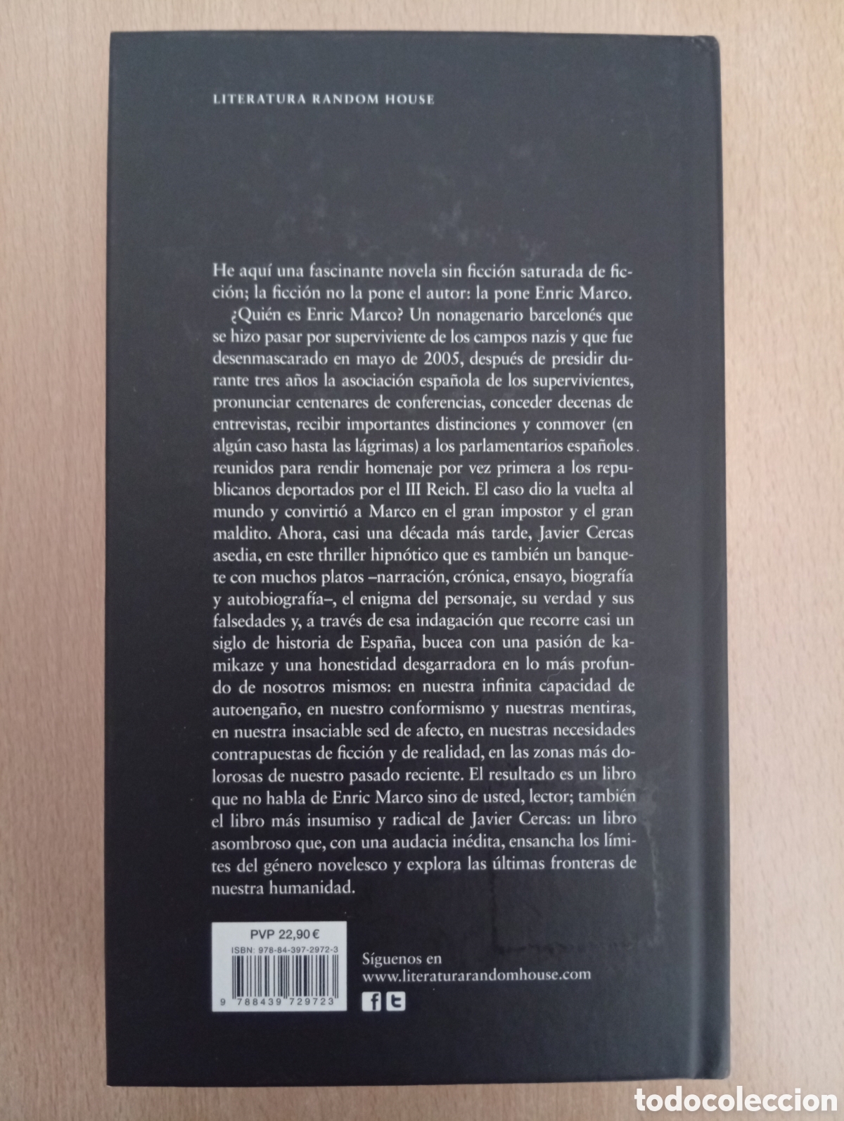 Libros de segunda mano: EL IMPOSTOR. Javier Cercas - Foto 2