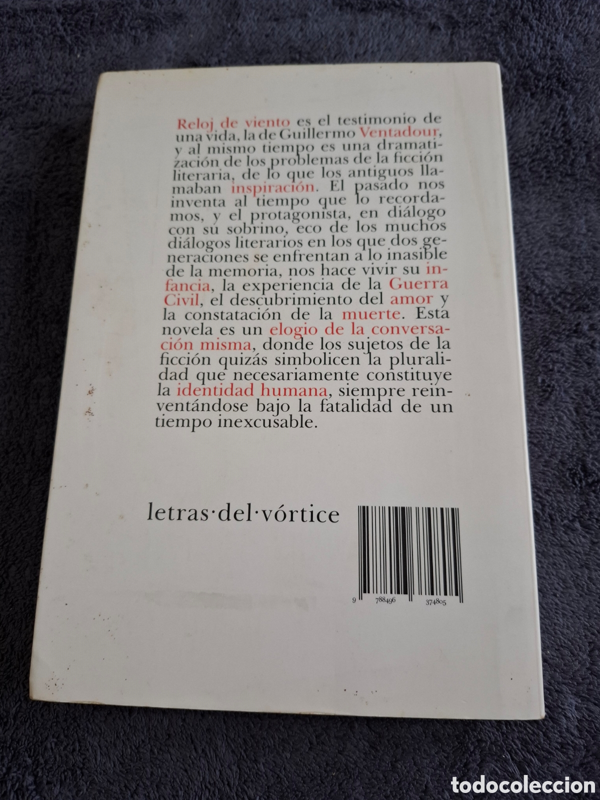 Libros de segunda mano: L18. Reloj De Viento - Juan Malpartida, Artemisa Ediciones 2008. - Foto 3