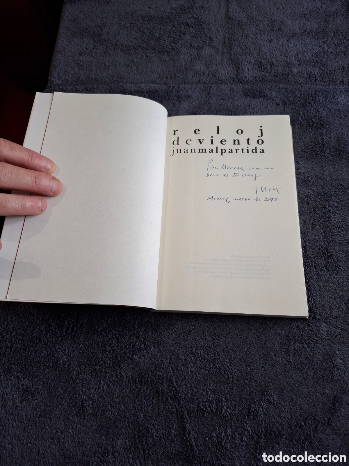 Libros de segunda mano: L18. Reloj De Viento - Juan Malpartida, Artemisa Ediciones 2008. - Foto 6