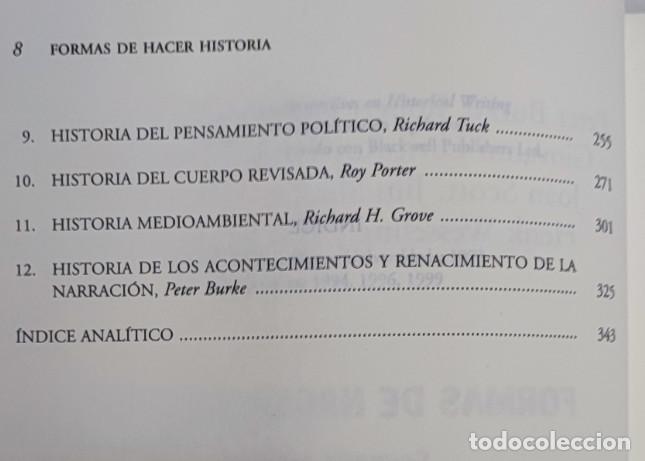 Libros de segunda mano: FORMAS DE HACER HISTORIA, PETER BURKE, ALIANZA EDITORIAL 2003, LIBRO - Foto 6
