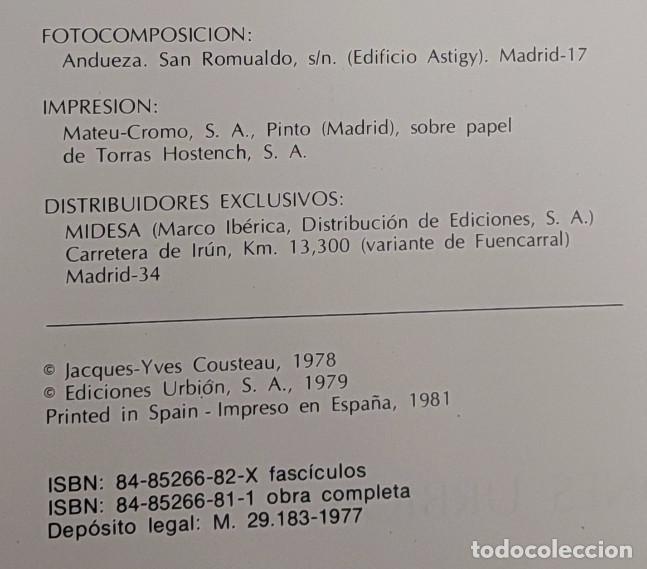 Libros de segunda mano: EL CALYPSO, COUSTEAU SIVIRINE, EDICIONES URBION 1981, LIBRO - Foto 5