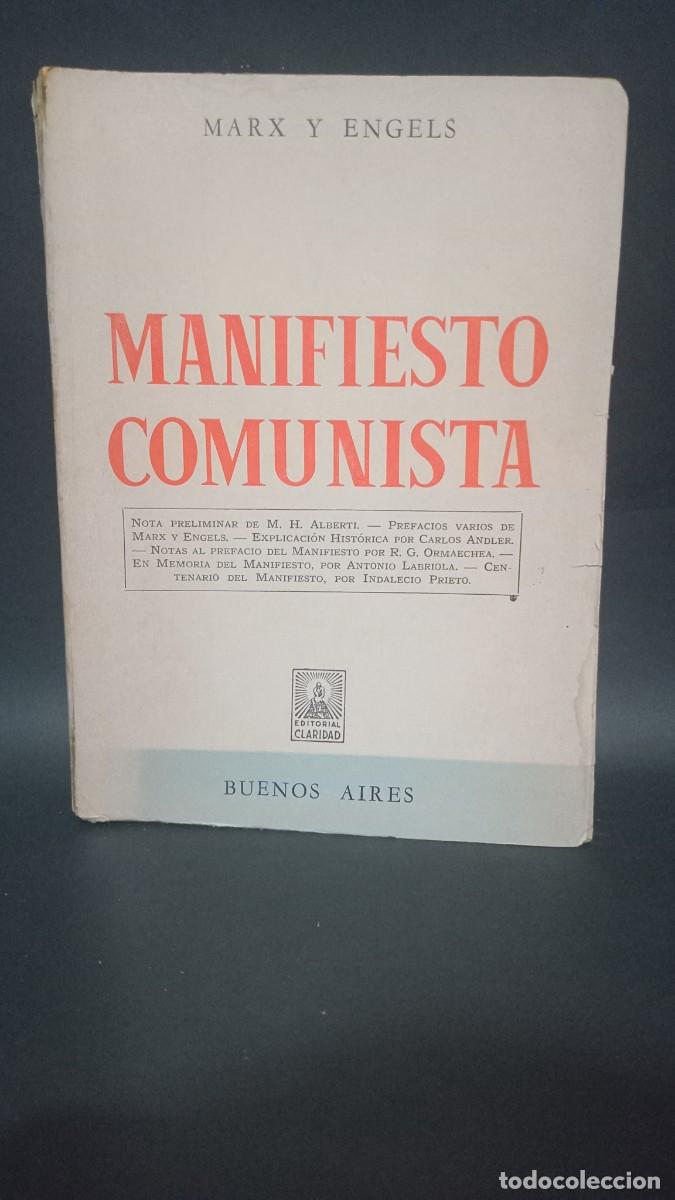 Libros de segunda mano: MARX Y ENGELS - MANIFIESTO COMUNISTA - 1967 - Foto 1