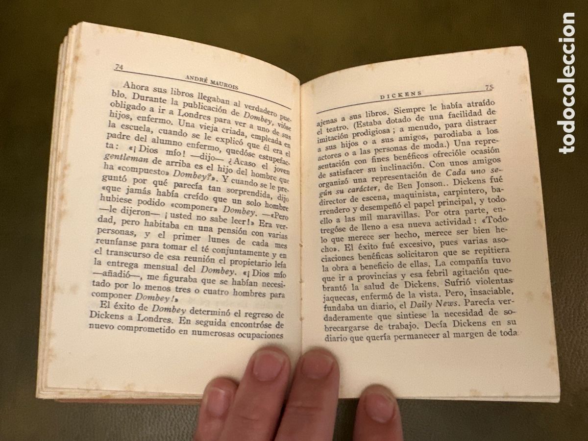 Libros de segunda mano: Andr&eacute; Maurois - Dickens - Editorial Apolo - 1952 - Foto 6
