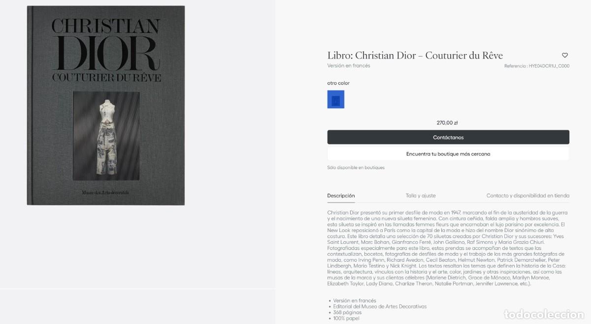 Libros de segunda mano: LIBRO DE MODA CHRISTIAN DIOR &rdquo;COUTURIER DU REVE&rdquo; - Foto 4