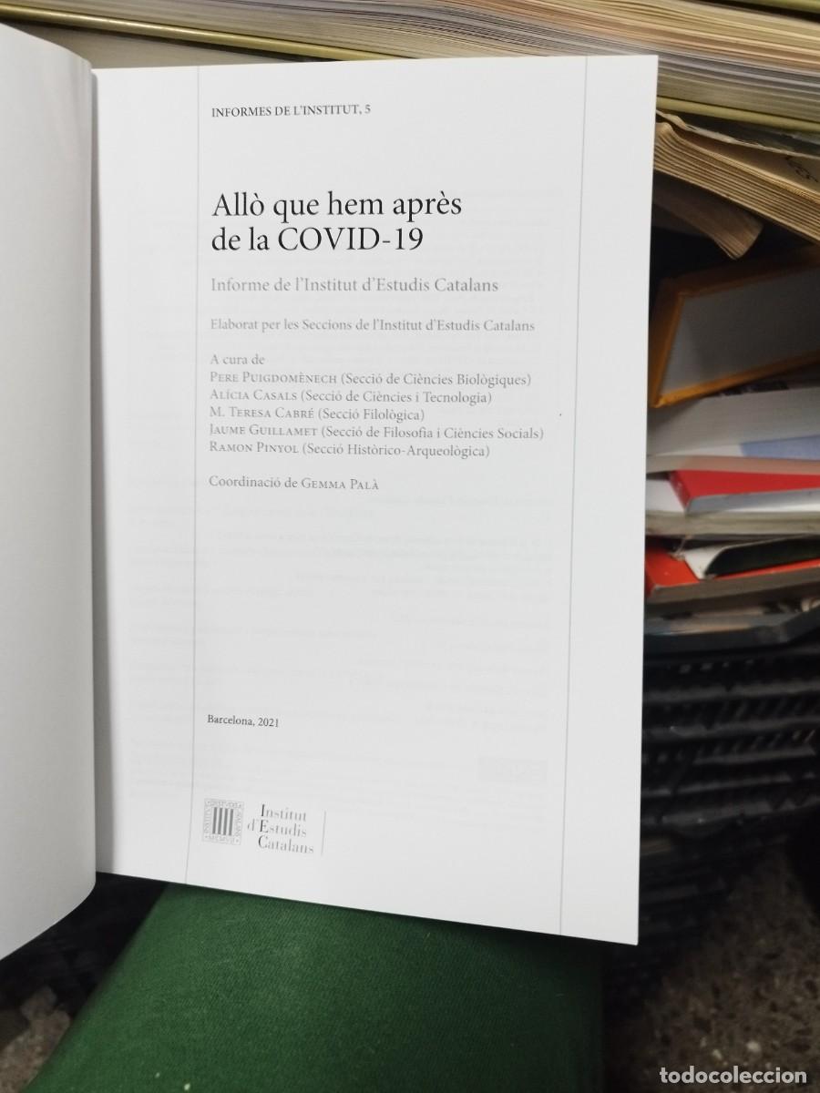 Libros de segunda mano: All&ograve; que hem apr&egrave;s de la COVID-19. - Foto 2