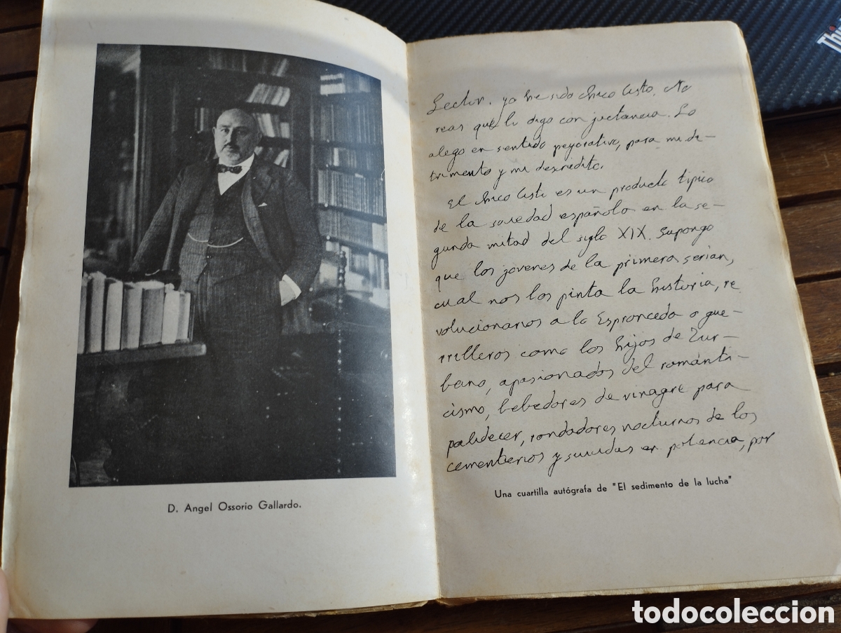 Libros de segunda mano: EL SEDIMENTO DE LA LUCHA (VIDA E IDEAS) ANGEL OSSORIO. M. AGULAR EDITOR 1933 - Foto 4