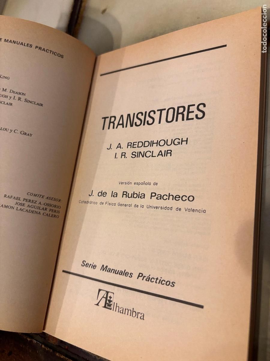 Libros de segunda mano: Transistores. J. A. Reddihough / I. R. Sinclair. Alhambra - Foto 2