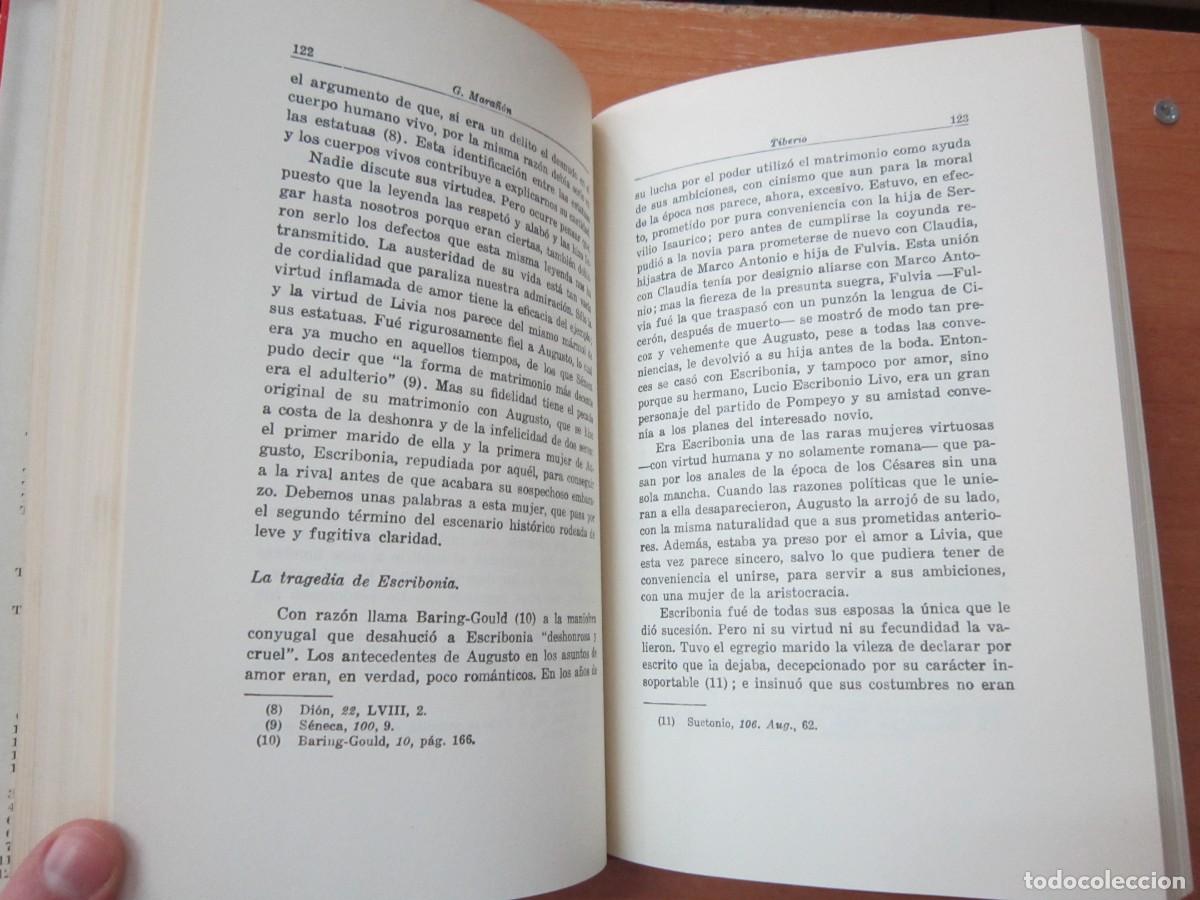 Libros de segunda mano: Tiberio, historia de un resentimiento, de Gregorio Mara&ntilde;&oacute;n - Foto 3