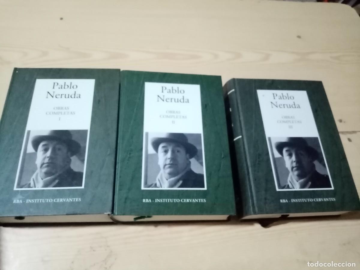 Libros de segunda mano: OBRAS COMPLETAS PABLO NERUDA. VOL. I. II Y III. C31L - Foto 1