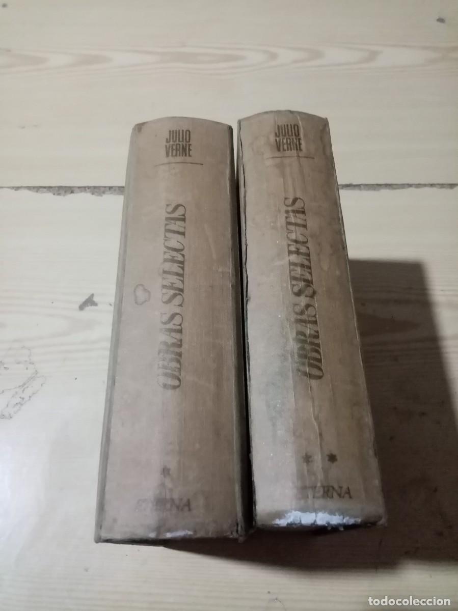 Libros de segunda mano: OBRAS SELECTAS JULIO VERNE. I Y II. ETERNA PRIMERA EDICION. C36 - Foto 2