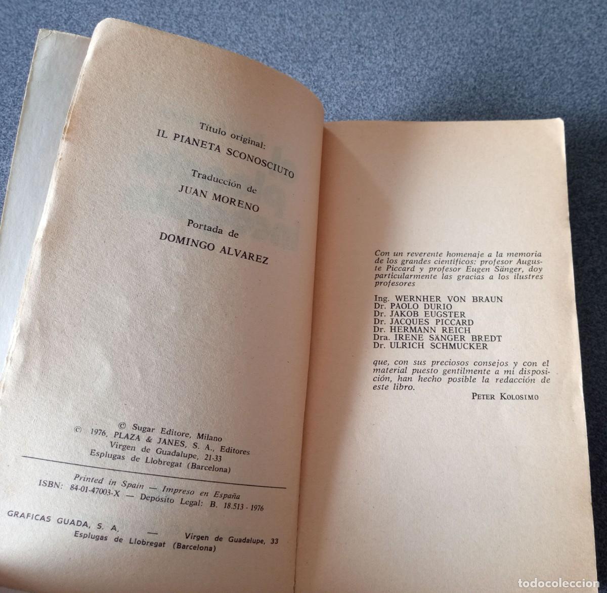 Libros de segunda mano: El Planeta Inc&oacute;gnito Peter Kolosimo - Foto 5
