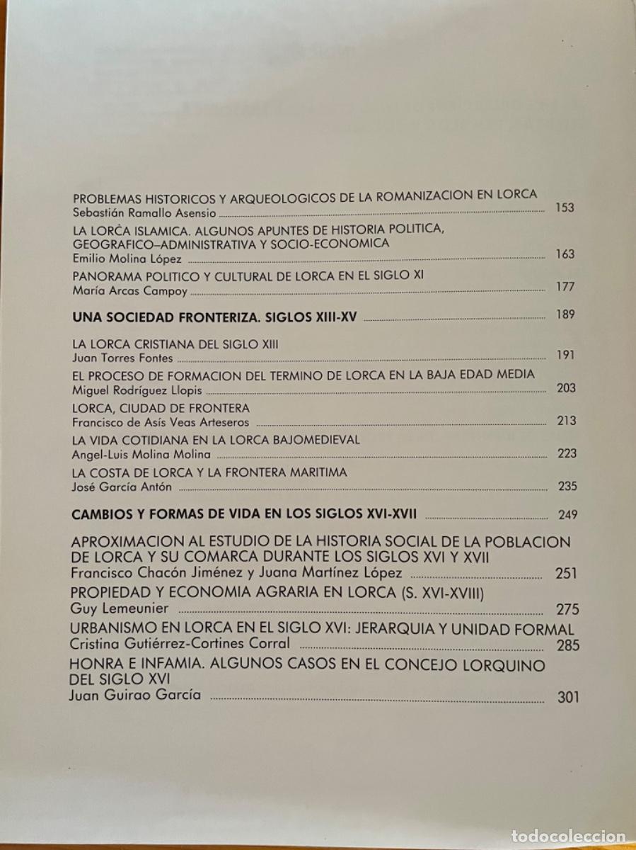 Libros de segunda mano: LORCA- MURCIA- HISTORIA- PASADO Y PRESENTE-OBRA COMPLETA- 1980 - Foto 6