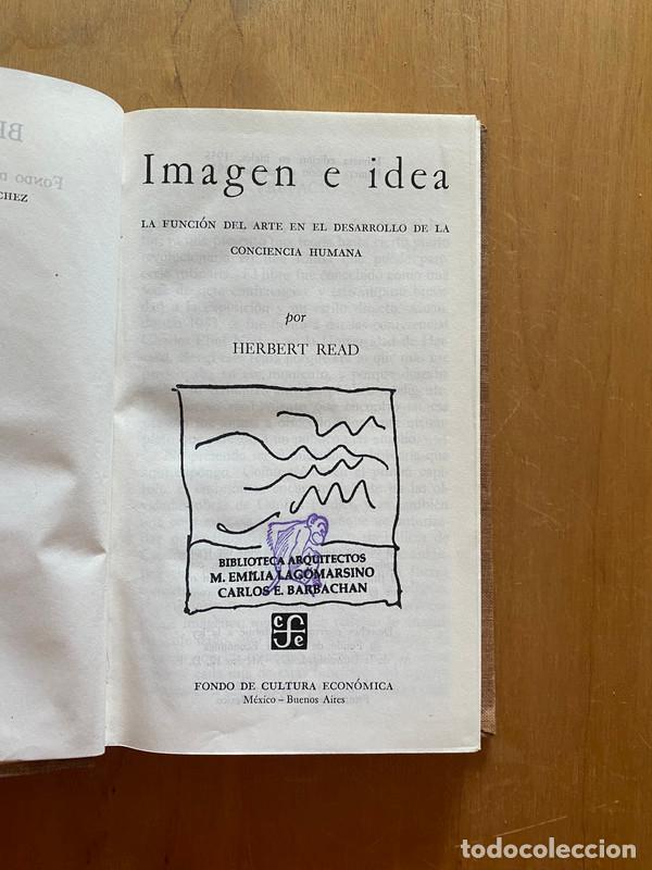 Libros de segunda mano: Imagen e idea - Read, Herbert - Foto 1