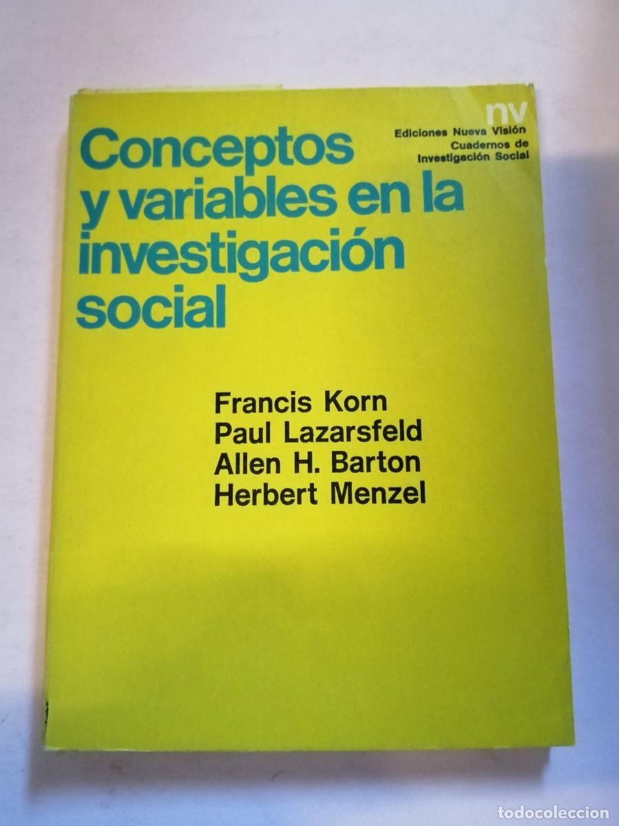 Livres d'occasion: CONCEPTOS Y VARIABLES EN LA INVESTIGACION SOCIAL (VARIOS AUTORES)