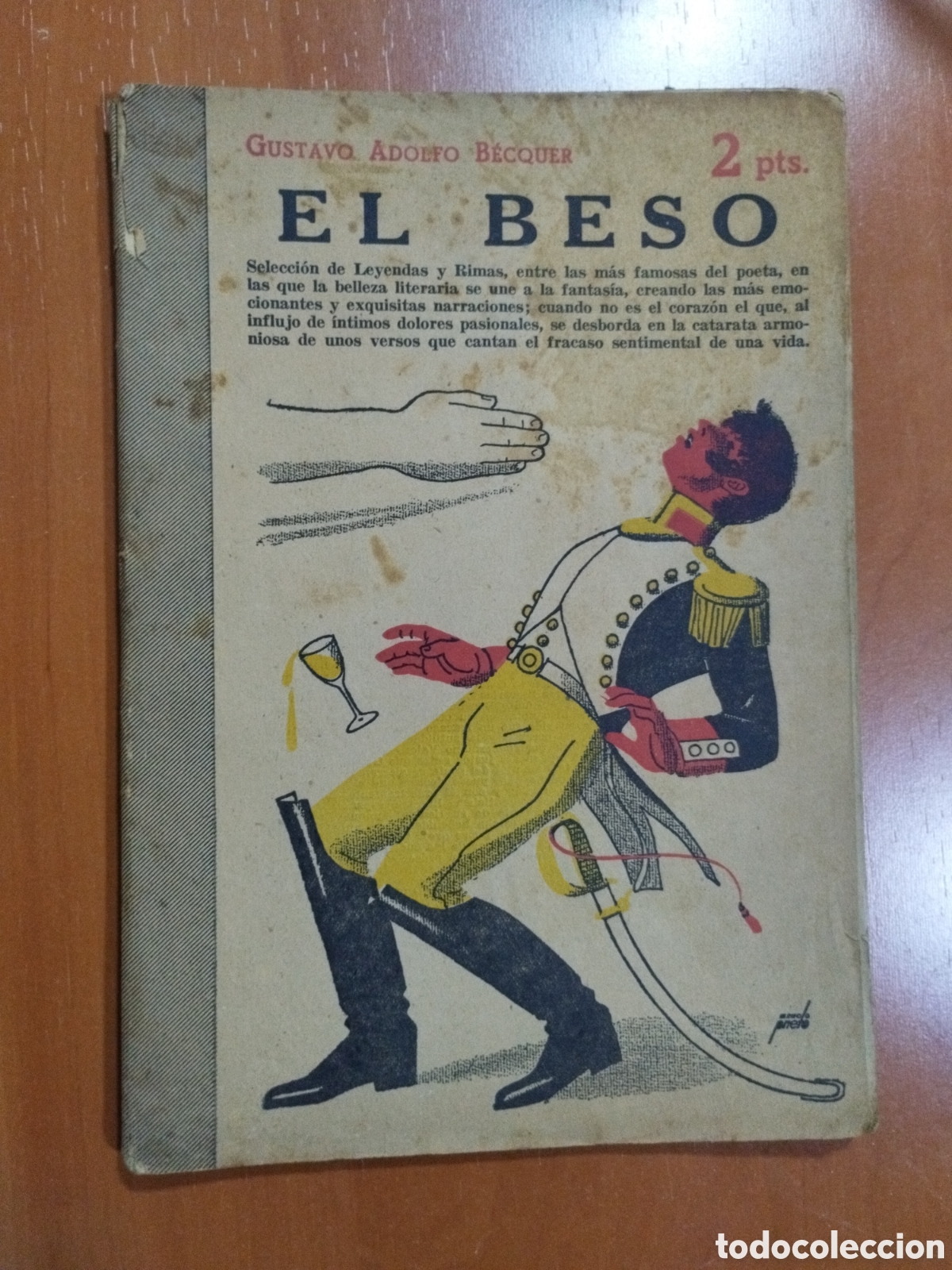 Libros de segunda mano: EL BESO. Gustavo Adolfo B&eacute;cquer. El cuento semanal - Foto 1
