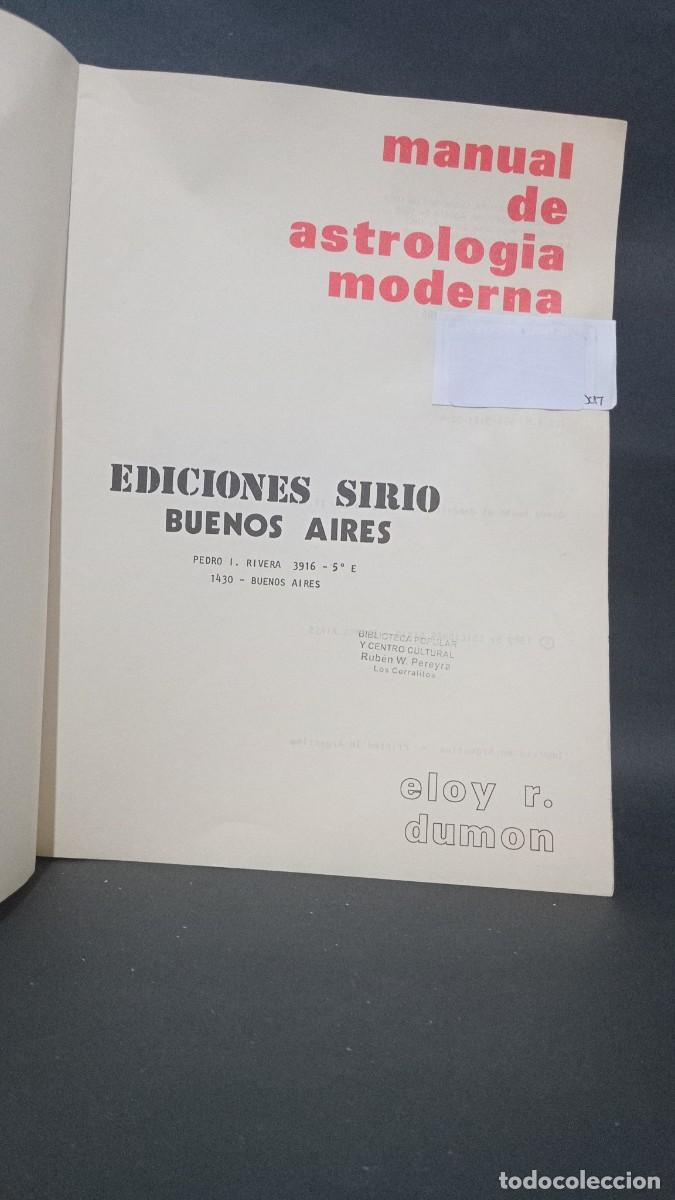 Libros de segunda mano: SIRIO - MANUAL DE ASTROLOG&Iacute;A MODERNA - 1990 - Foto 2