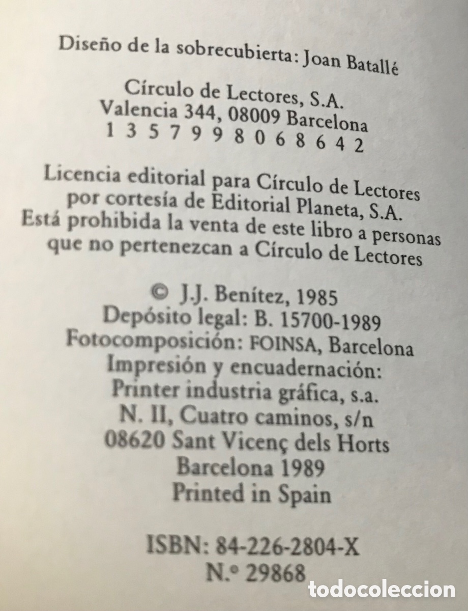 Libros de segunda mano: J.J. Ben&iacute;tez - La Rebeli&oacute;n de Lucifer - C&iacute;rculo de Lectores - Foto 7