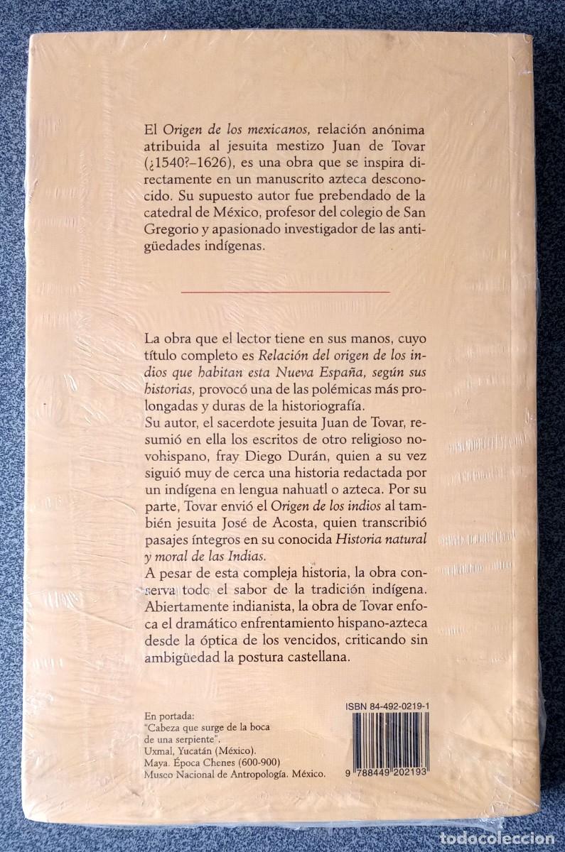 Libros de segunda mano: Origen De Los Mexicanos Germ&aacute;n V&aacute;zquez Chamorro - Foto 3
