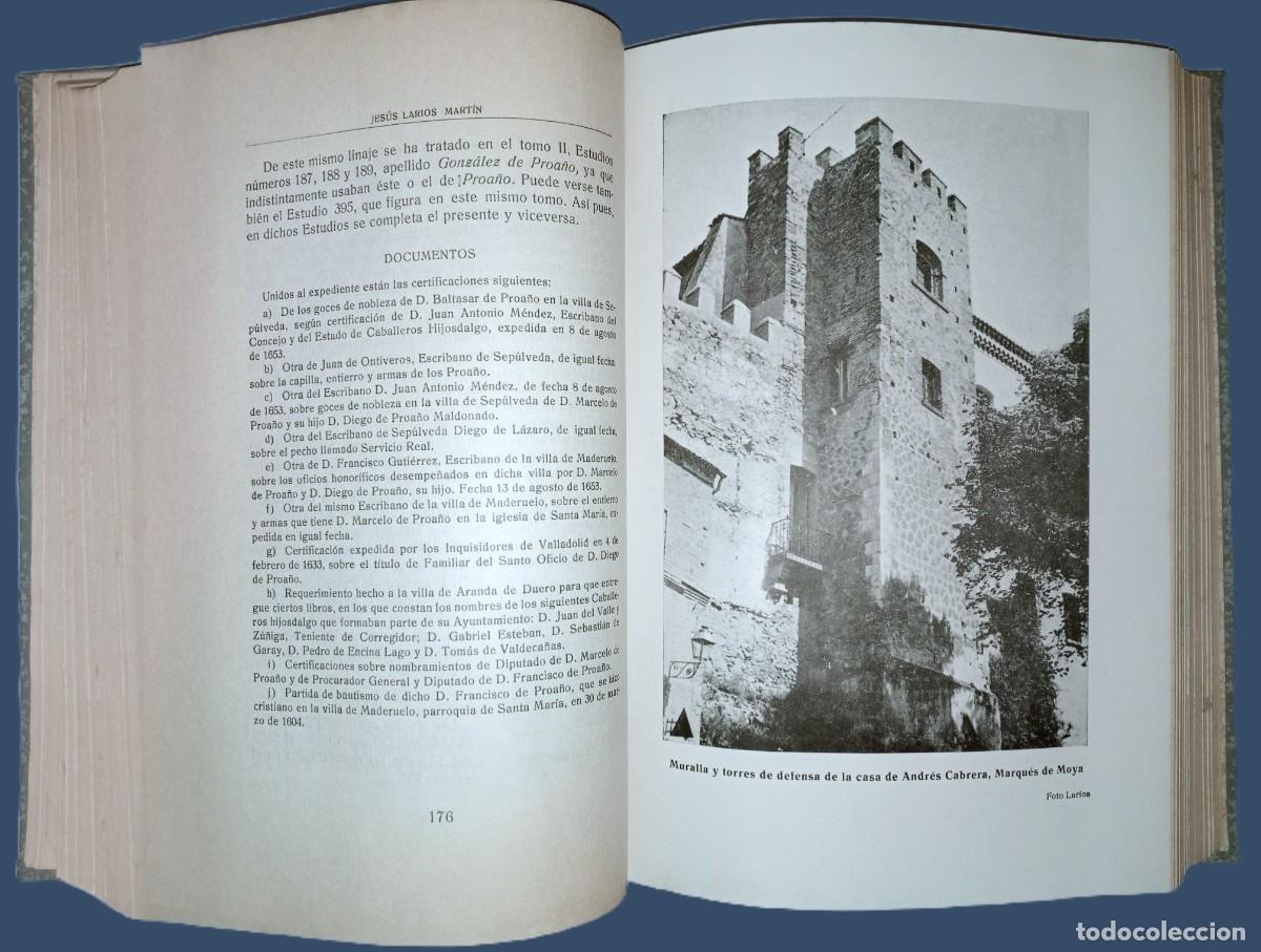 Libros de segunda mano: NOBILIARIO DE SEGOVIA. 5 TOMOS - Foto 11