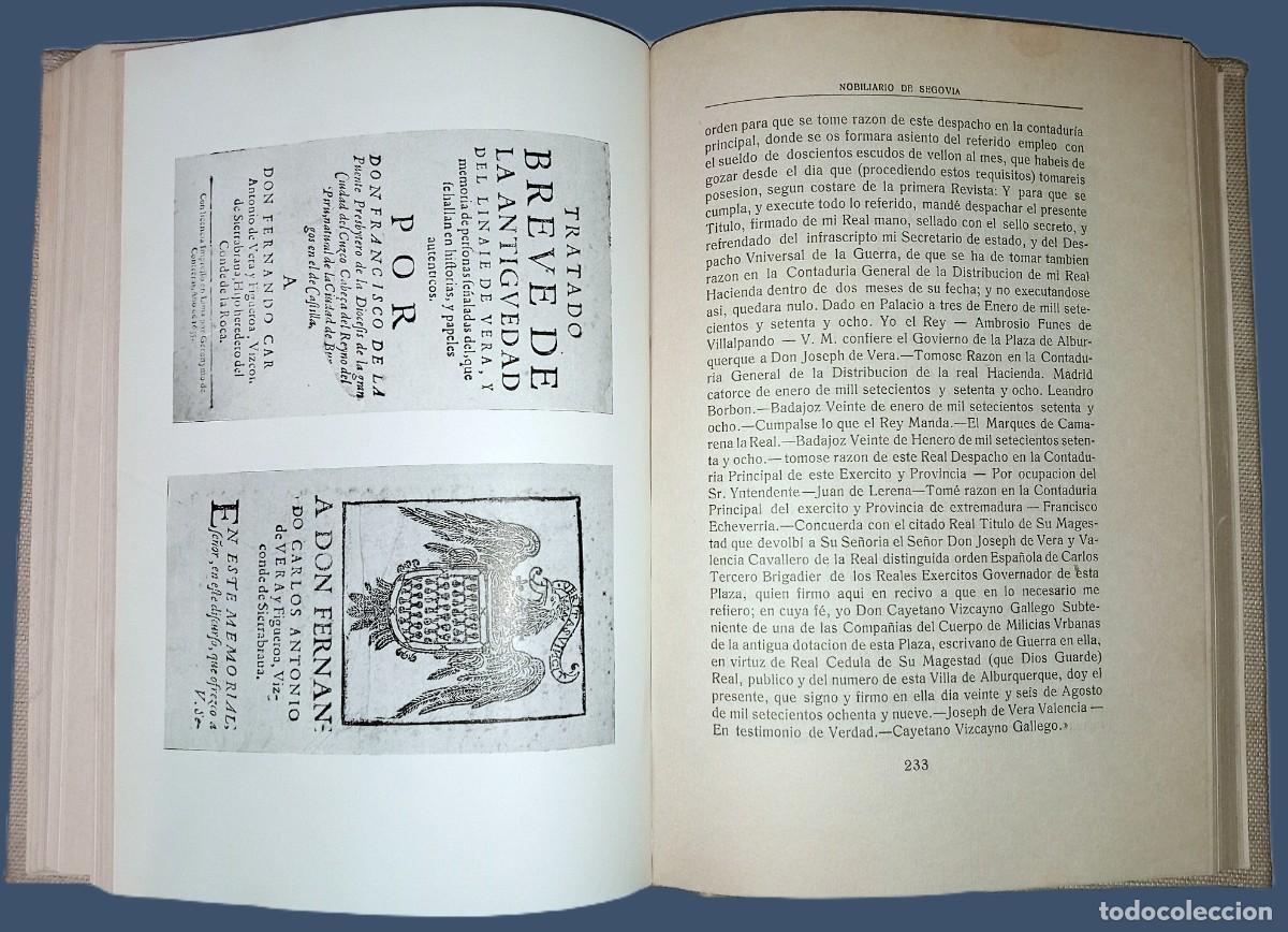 Libros de segunda mano: NOBILIARIO DE SEGOVIA. 5 TOMOS - Foto 13