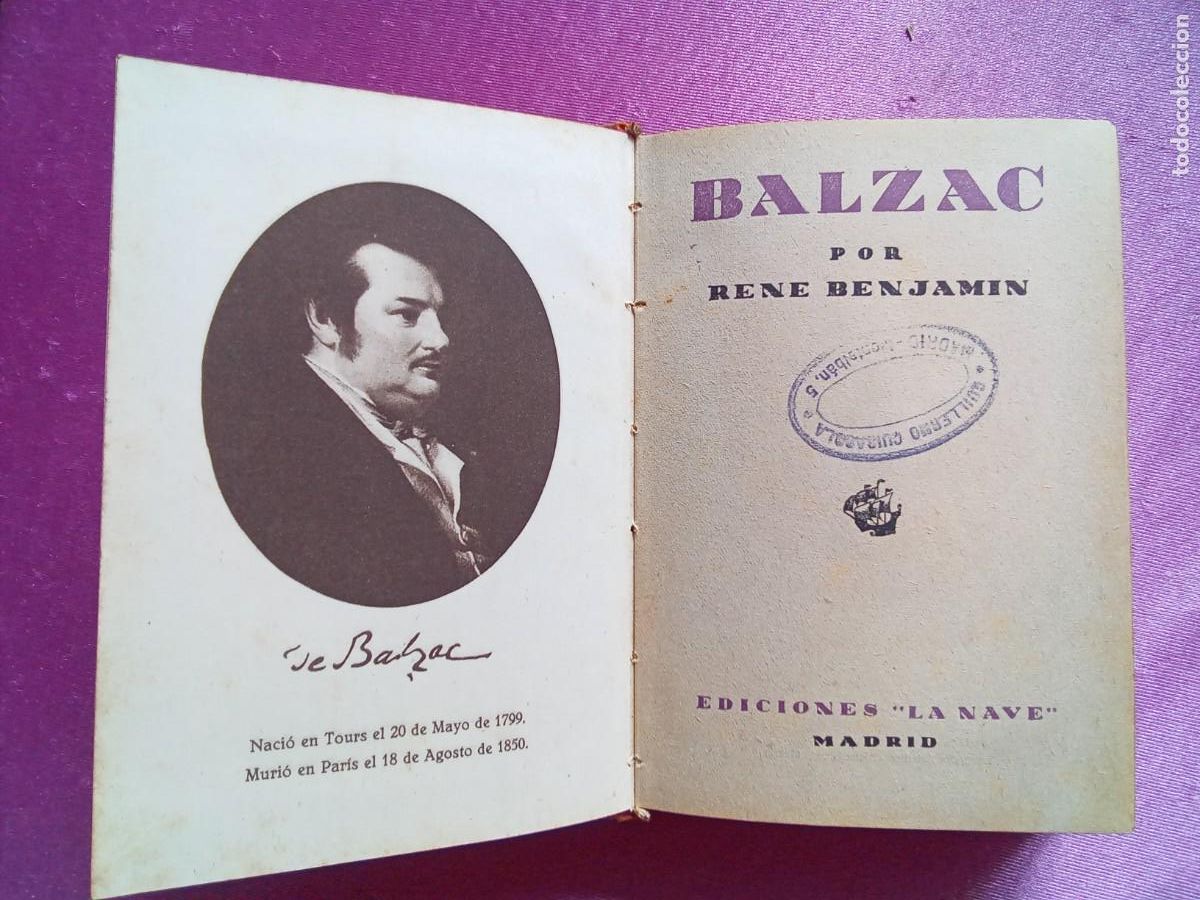 Libros de segunda mano: BALZAC POR RENE BENJAMIN.E/1/3/3 - Foto 3