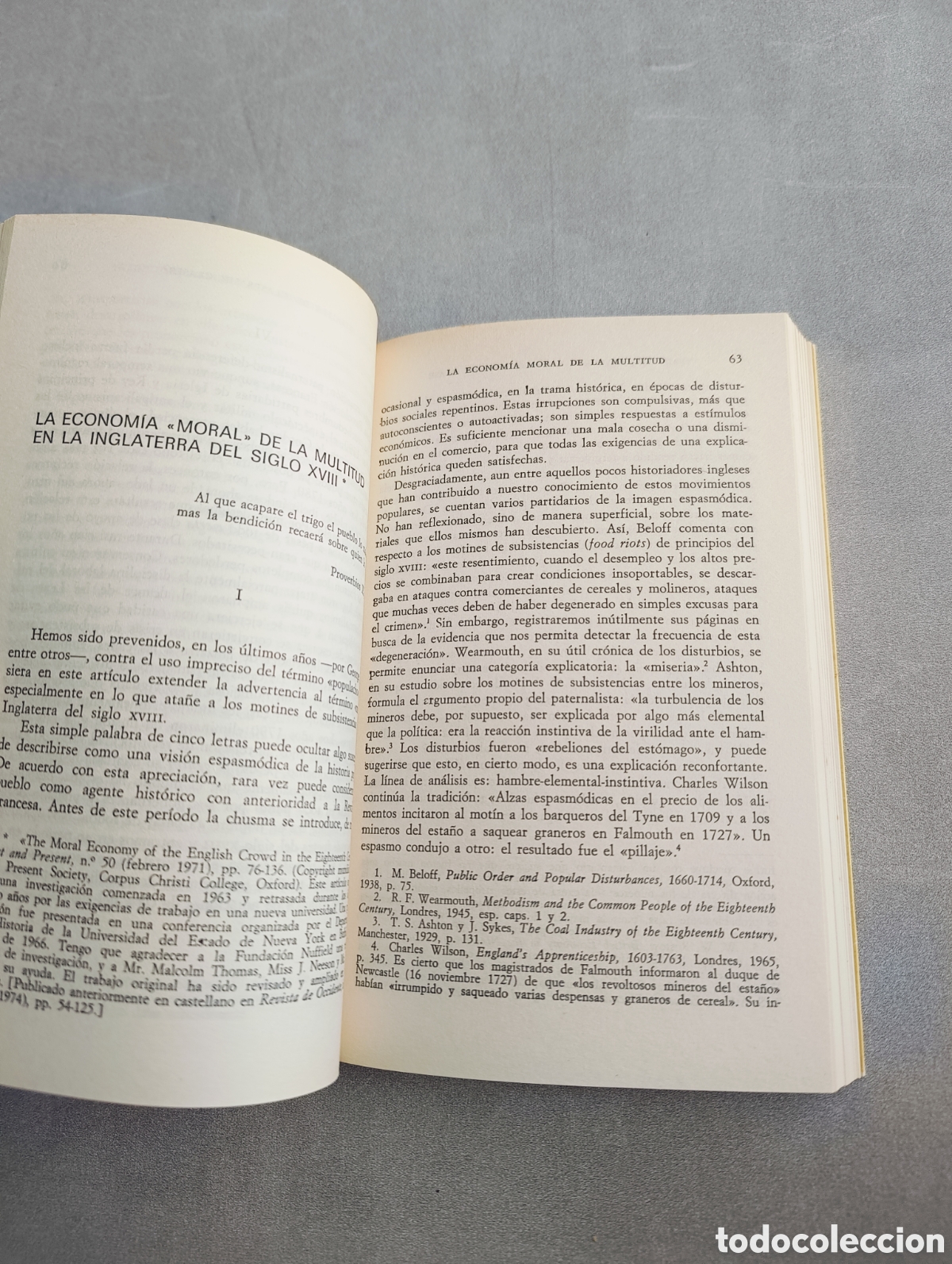 Libros de segunda mano: Tradici&oacute;n, revuelta y consciencia de clase. E. P. Thompson. - Foto 8