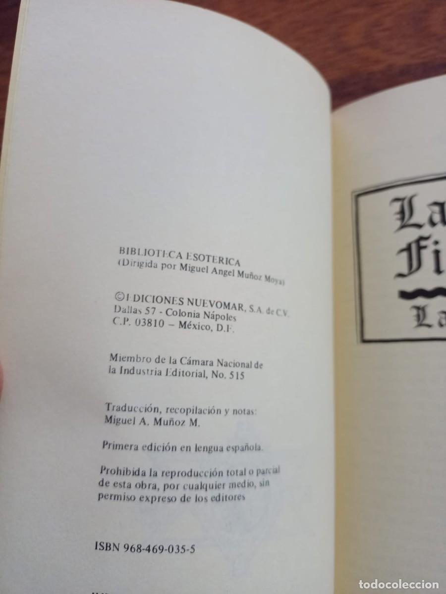 Libros de segunda mano: LA PIEDRA FILOSOFAL, de LAMBSPRINCK - Foto 3