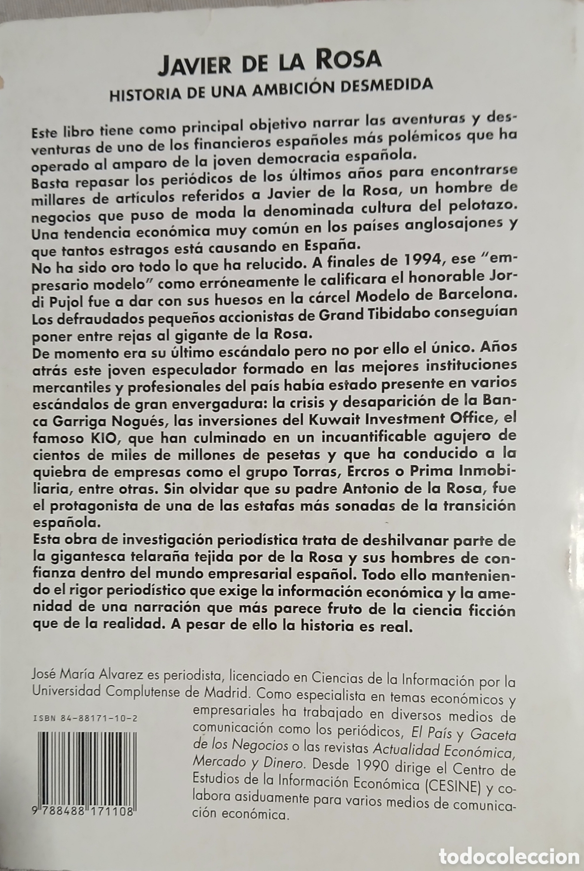Libros de segunda mano: Javier de la Rosa, Historia de una ambicion desmedida - Foto 3