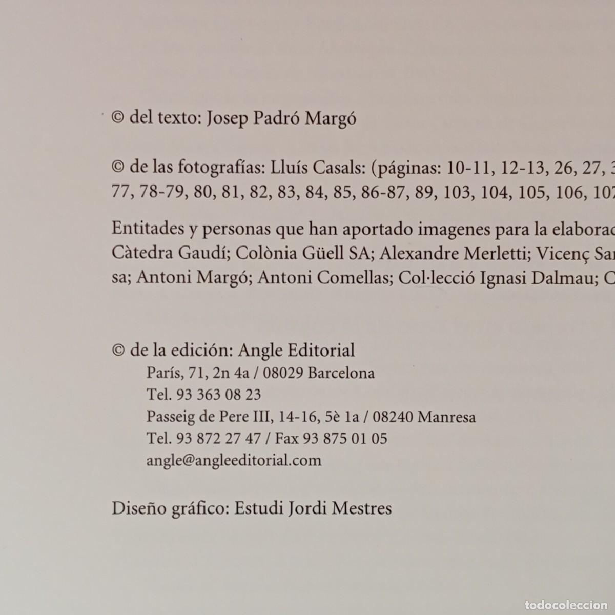 Libros de segunda mano: COLONIA G&Uuml;ELL - JOSEP PADR&Oacute; MARG&Oacute; - ANGLE EDITORIAL - LIBRO ARTE / 3975 - Foto 4