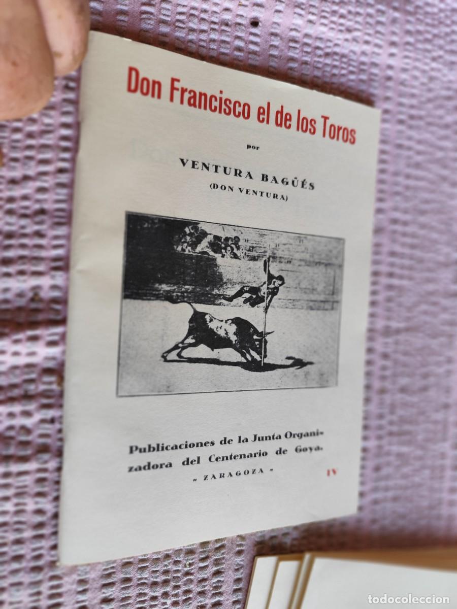 Libros de segunda mano: DON FRANCISCO EL DE LOS TOROS / VENTURA BAGUES / TXT 95 / / - Foto 1
