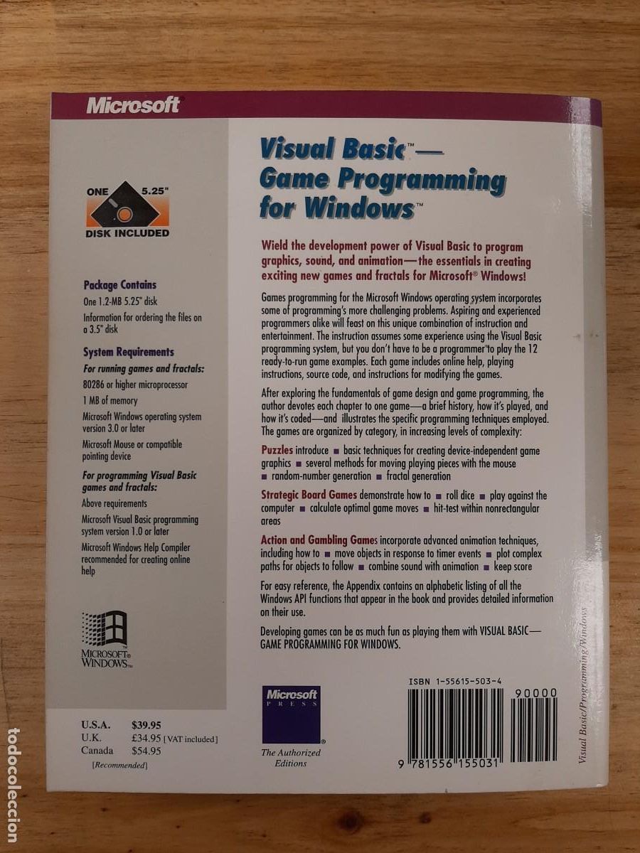 Libros de segunda mano: Visual Basic: Game Programming for Windows - Michael J. Young - Ed: Microsoft Press, 1992 - Foto 3