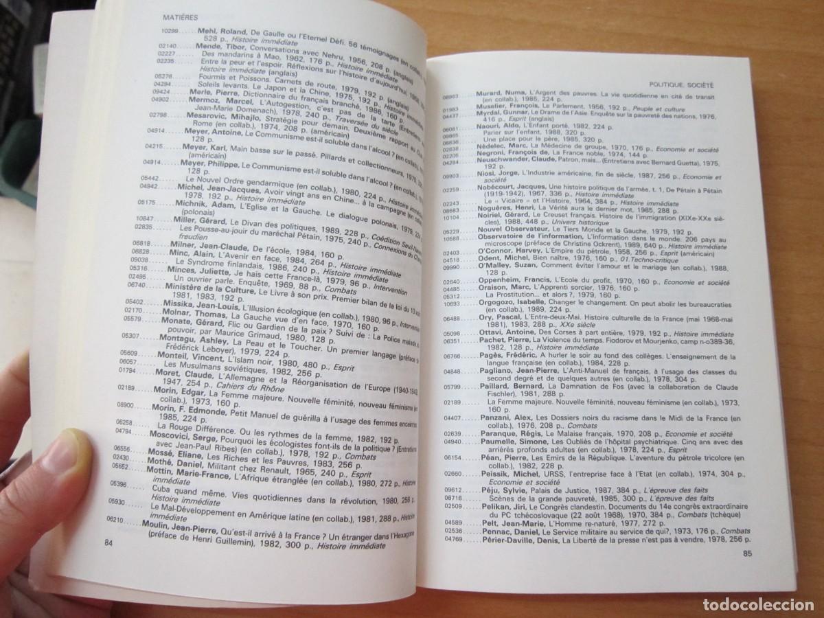 Libros de segunda mano: Catalogue g&eacute;n&eacute;ral, 31 d&eacute;cembre 1989 - Foto 3
