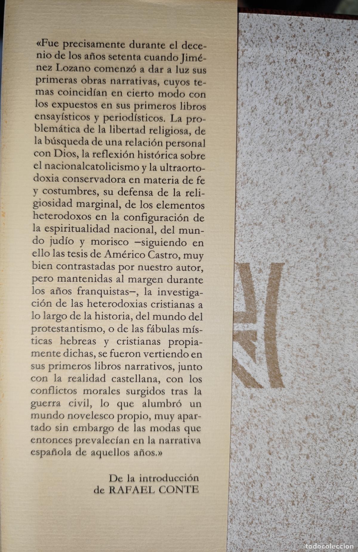 Libros de segunda mano: HISTORIA DE UN OTO&Ntilde;O. JOS&Eacute; JIM&Eacute;NEZ LOZANO. - Foto 2