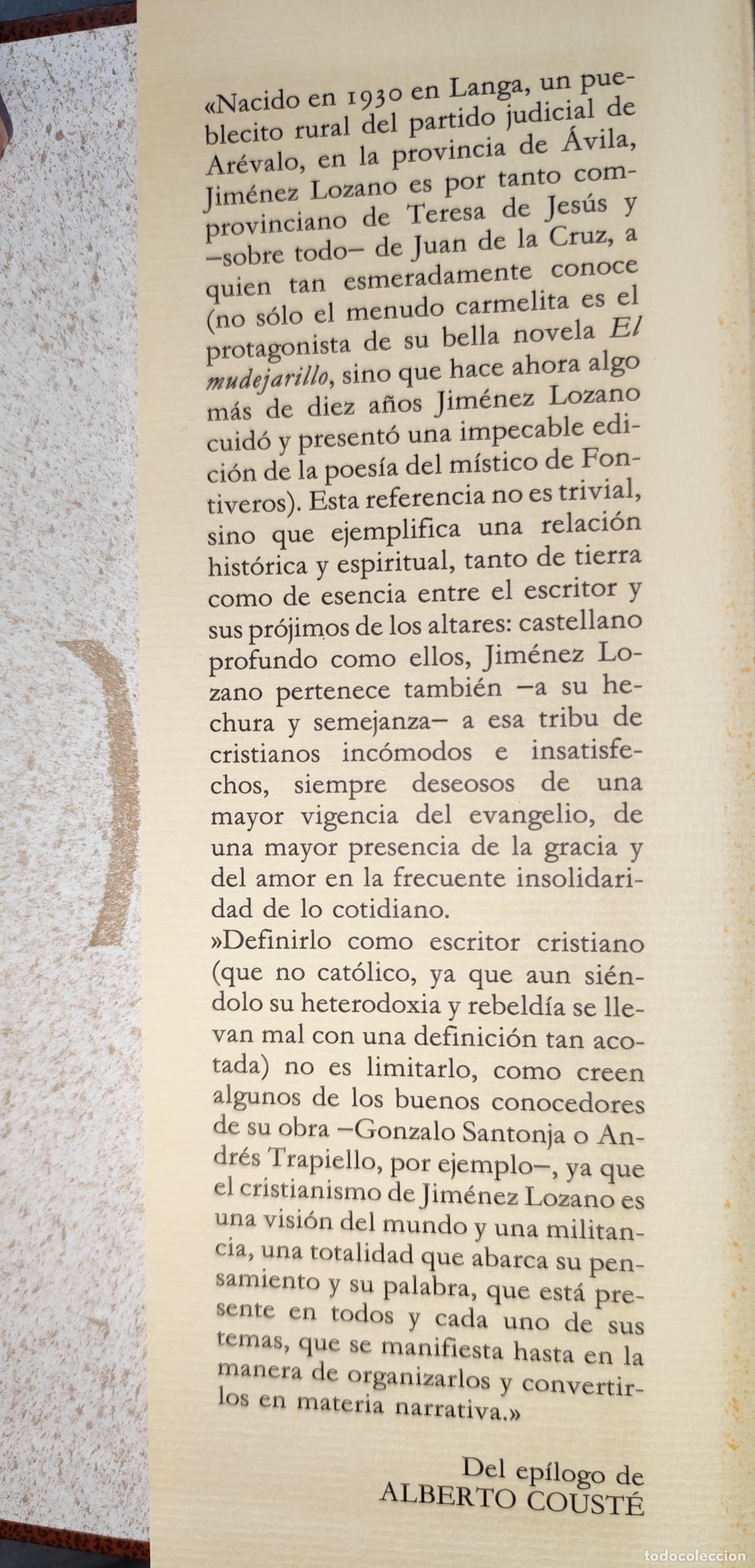 Libros de segunda mano: HISTORIA DE UN OTO&Ntilde;O. JOS&Eacute; JIM&Eacute;NEZ LOZANO. - Foto 3