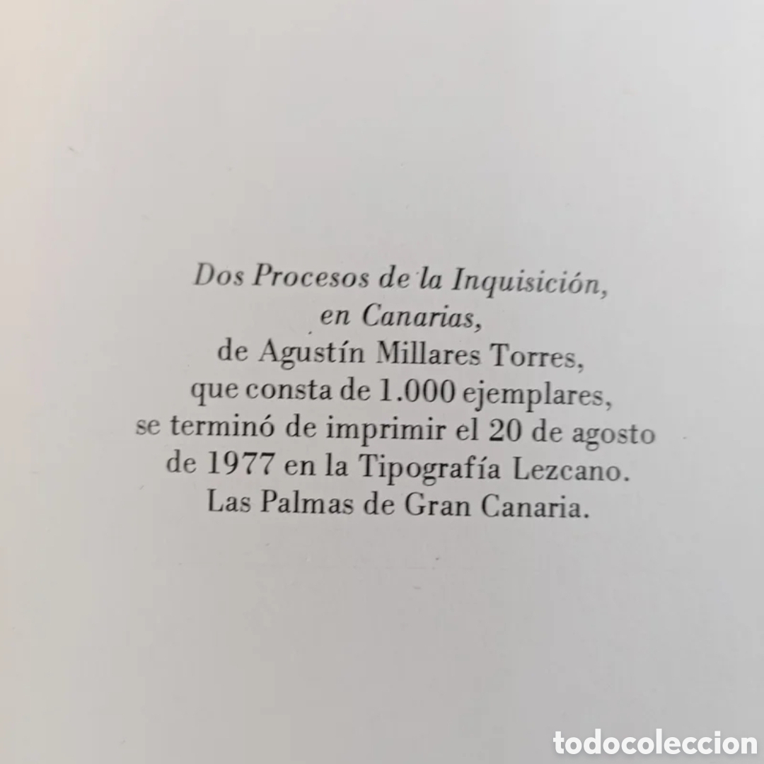 Libros de segunda mano: Dos procesos de la Inquisicion en Canarias - Foto 6