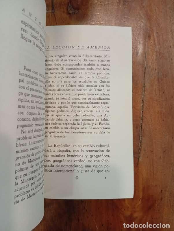 Libros de segunda mano: JA&Eacute;N, Antonio. La lecci&oacute;n de Am&eacute;rica - Foto 3