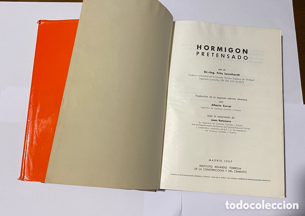 Libros de segunda mano: Hormigon Pretensado Proyecto y Construcci&oacute;n Leonhardt - Foto 4