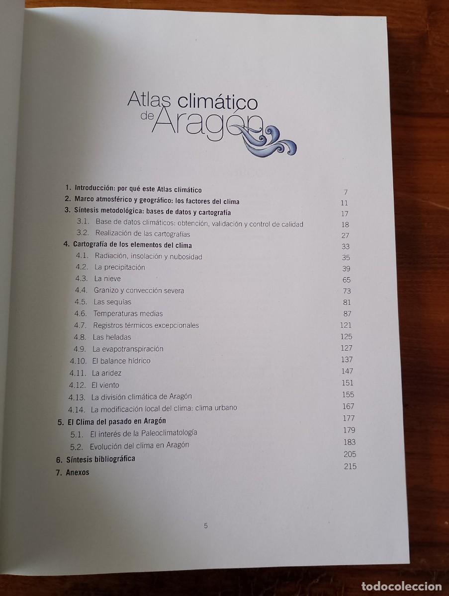 Libros de segunda mano: ATLAS CLIM&Aacute;TICO DE ARAGON. GOBIERNO DE ARAGON - Foto 6